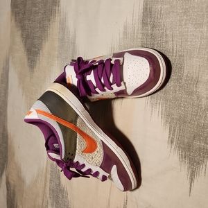 Nike 6.0 low womens size 10 purple, grey, orange and white with sparkle